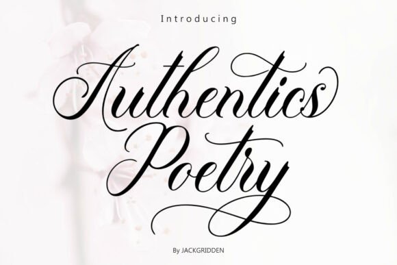 Authenticspoetry: The Premium Script Typeface for Polished Brand Identity