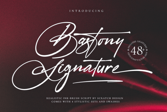 Bastony Signature: The Premium Typeface for Dynamic Digital Branding