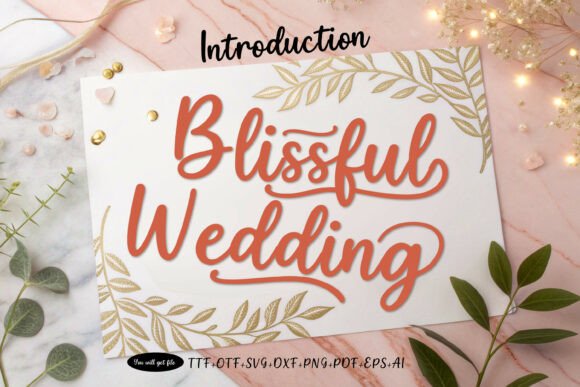 Blissful Wedding: The Script Font That Elevates Campaign Visuals