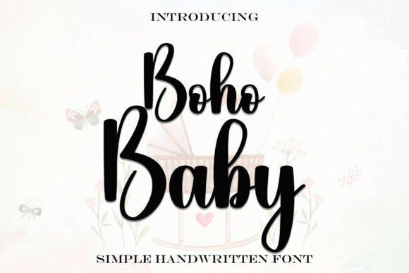 Bohobaby: The Handwritten Typeface for Modern Digital Brands