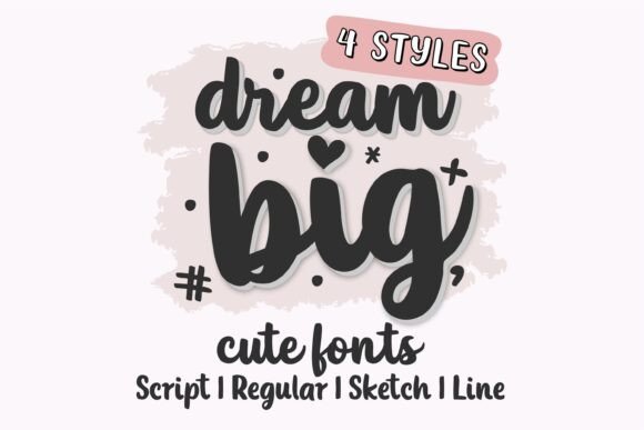 Dream Big Bundle: The Handwritten Typeface for a Polished Brand Identity