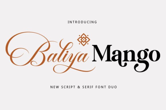 Elevate Your Editorial Design with the Baliya Mangon Typeface