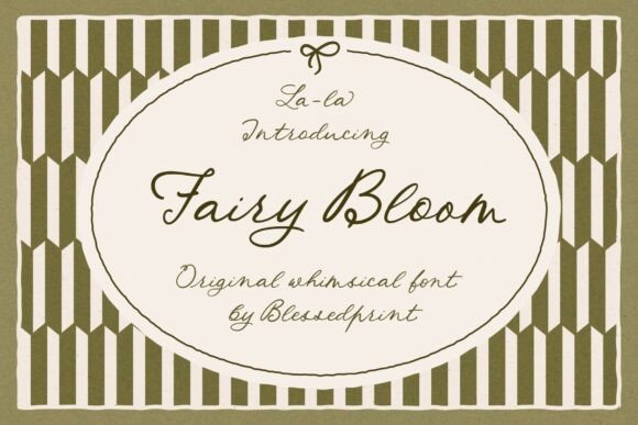 Fairy Bloom: A Romantic Script Typeface for Editorial Design