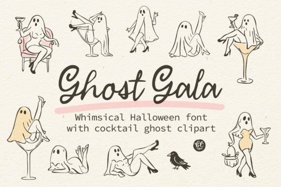 Ghost Gala: The Perfect Whimsical Typeface for Halloween Crafts
