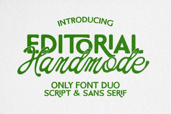 Handmode Editorial Duo: A Modern Typeface for Calmer Designs