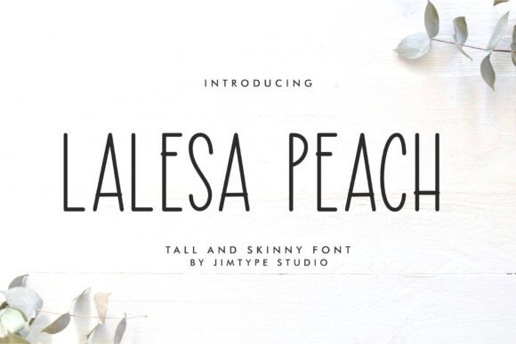 Lalesa Peach: A Whimsical Script Font for Handmade Branding