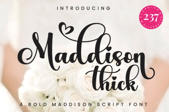 Maddison Thick: A Designer’s Take on Bold Script Typography