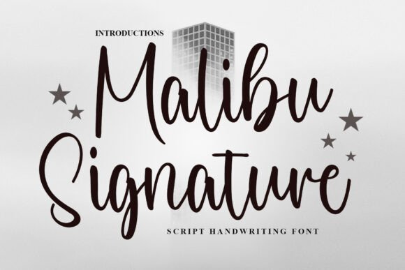 Malibu Signature: Elevating Editorial Design with Vintage Script