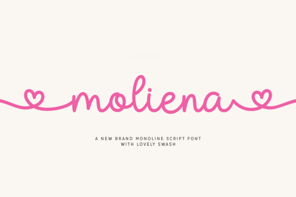Moliena Script Font Review: Adding Heart-Shaped Swashes to Campaigns
