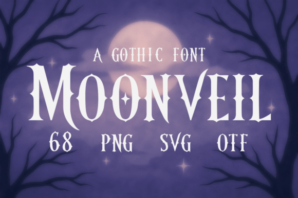 Moonveil: The Gothic Script Amp Typeface for Bold Campaigns