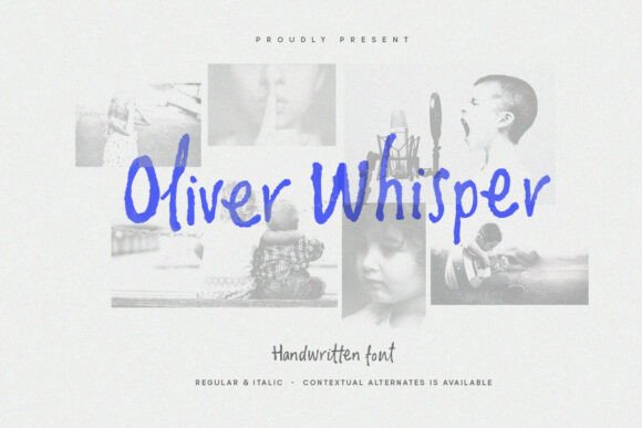 Oliver Whisper: A Raw Handwritten Typeface for Authentic Branding
