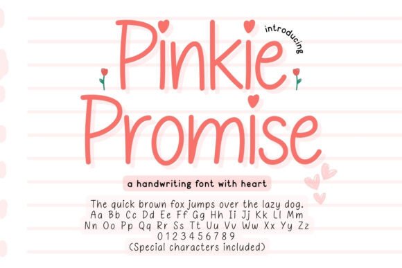 Pinkie Promise: A Whimsical Script Font for Brand Storytelling