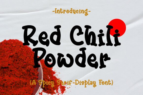Red Chili Powder: A Handwritten Serif Font for Authentic Branding