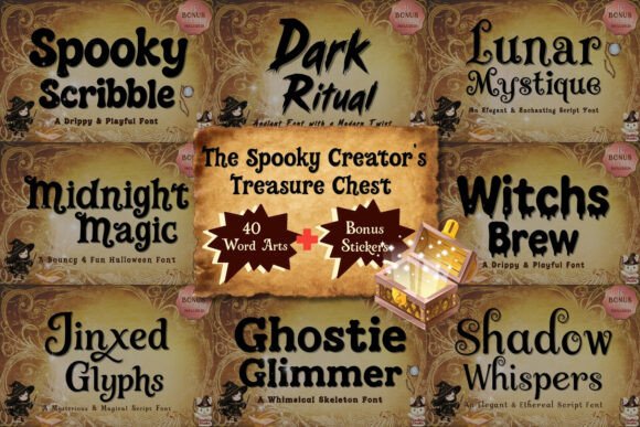 Spooky Creator Treasure Chest Bundle: A Premium Typeface for Editorial Design