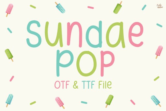 Sundae Pop: A Playful Handwritten Typeface for Digital Branding