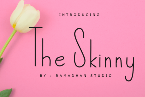 The Skinny: A Modern Handwritten Typeface for Editorial Design