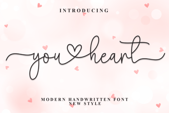 You Heart: A Graceful Script Font for Elegant Craft Projects